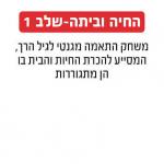 החיה וביתה שלב 1 גאוני GEONI