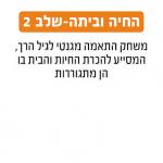 החיה וביתה שלב 2 גאוני GEONI