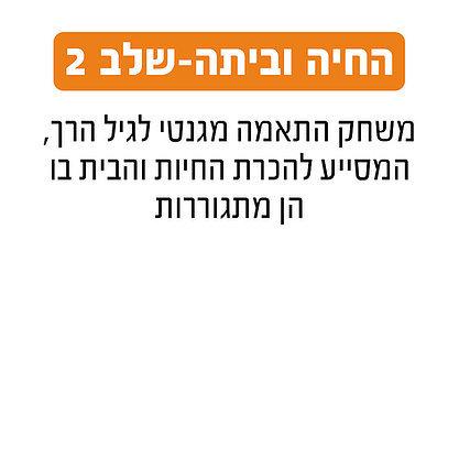 החיה וביתה שלב 2 גאוני GEONI