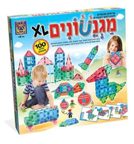 מגנטונים XL משחק מגנטים לילדים - יצירה